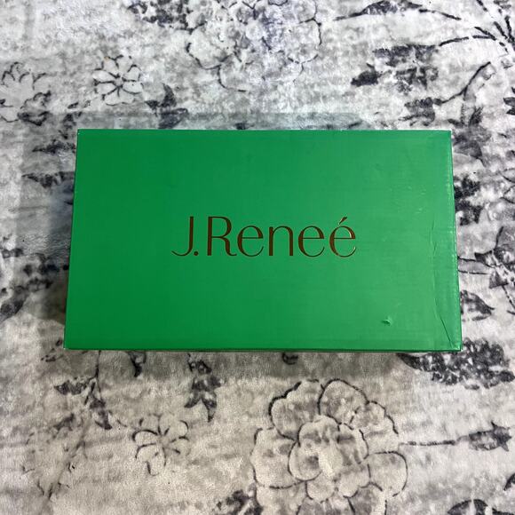 J. RENEE SONCINO HEEL- PEWTER DANCE GLITTER WOMENS SZ 13M - Picture 7 of 7